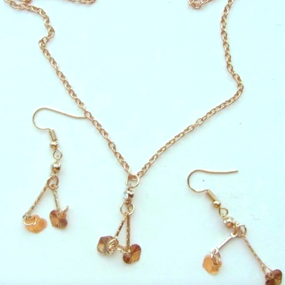 Fashion Gold Heart Vintage Jewelry Set